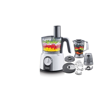 1000W 32 Functions 5-in-1 Food Processor, White