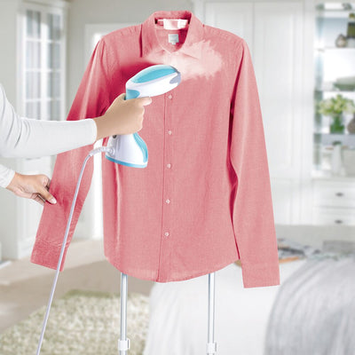 BLACK+DECKER 1200W 260ml Handheld Garment Steamer With 20gm/min Steam, Anti Calc System, Fabric Lint Remover and Universal Bottle Adaptor For Wrinkle Free&Santized Garment HST1200-B5