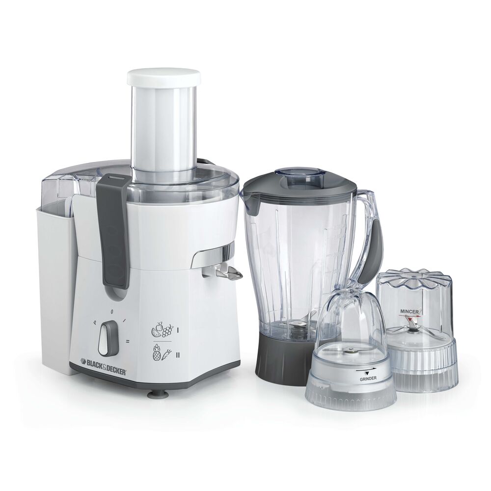 Brown Box 500W Four-in-One Juicer, Blender, Mincer & Grinder