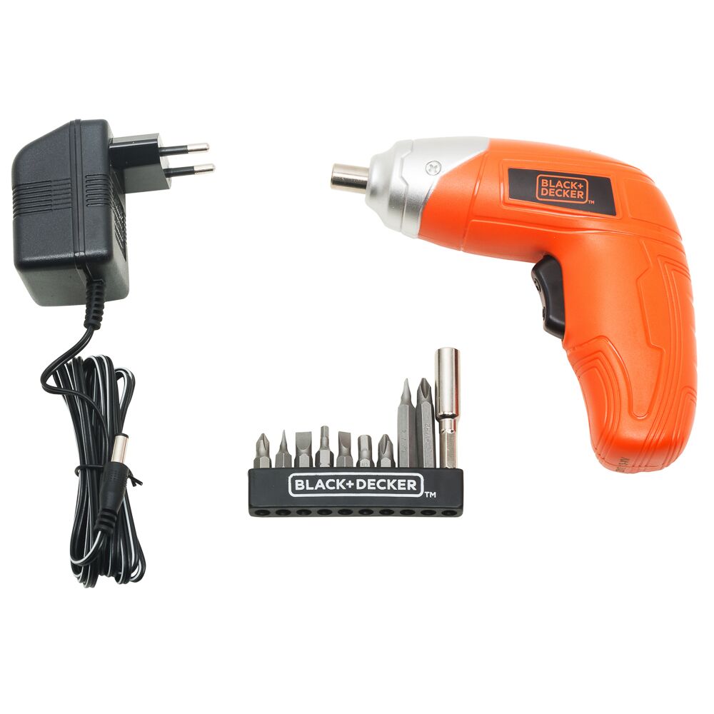 Brown Box 3.6V Li-Ion Cordless Power Screwdriver Kit with 10 Pieces Screwdriver Bitset