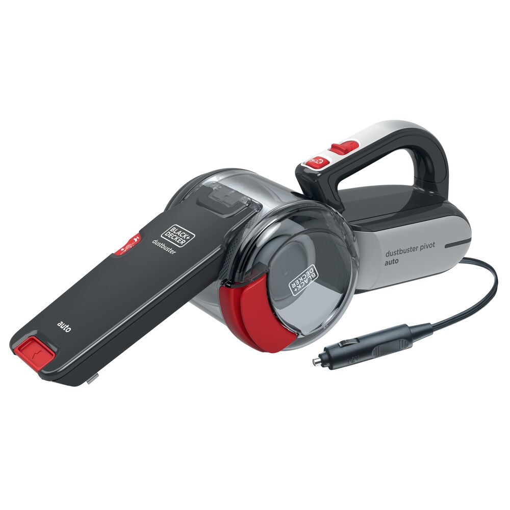 12V DC Pivot Cyclonic Auto Vac/Car Vacuum Cleaner with 3 Stage Filteration, Multicolour