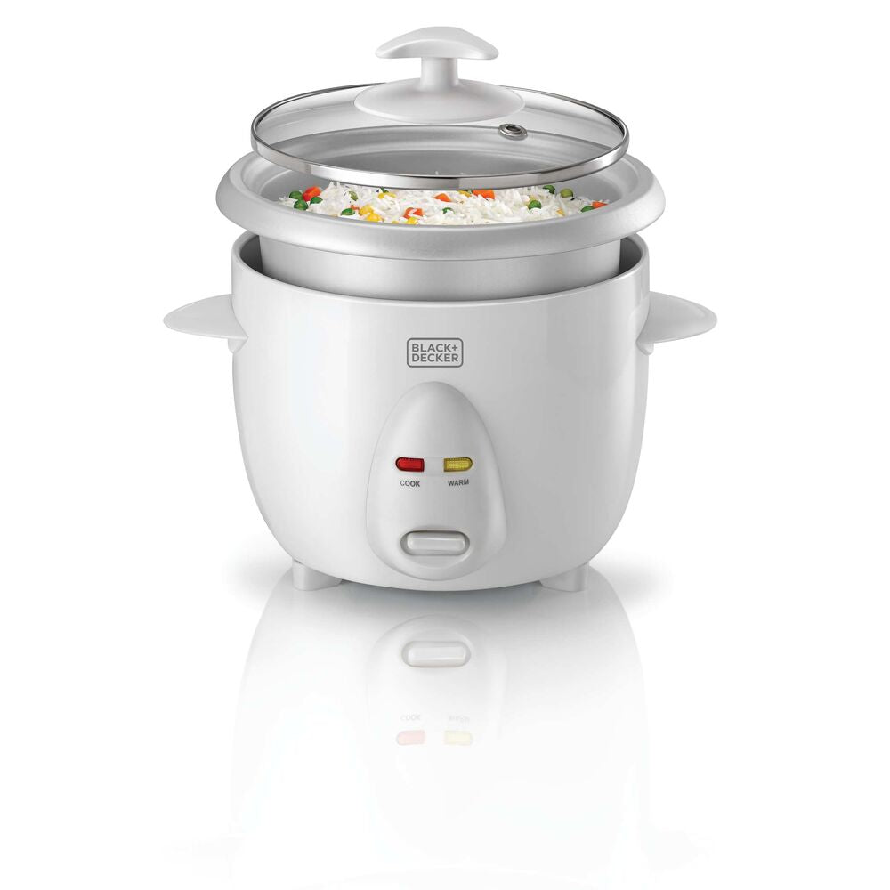 Brown Box 0.6 L/ 2.5 Cup Rice Cooker, white