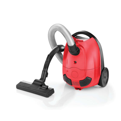 Brown Box Bagged Corded Vacuum Cleaner, 1000 W, 1 L, Red/Black