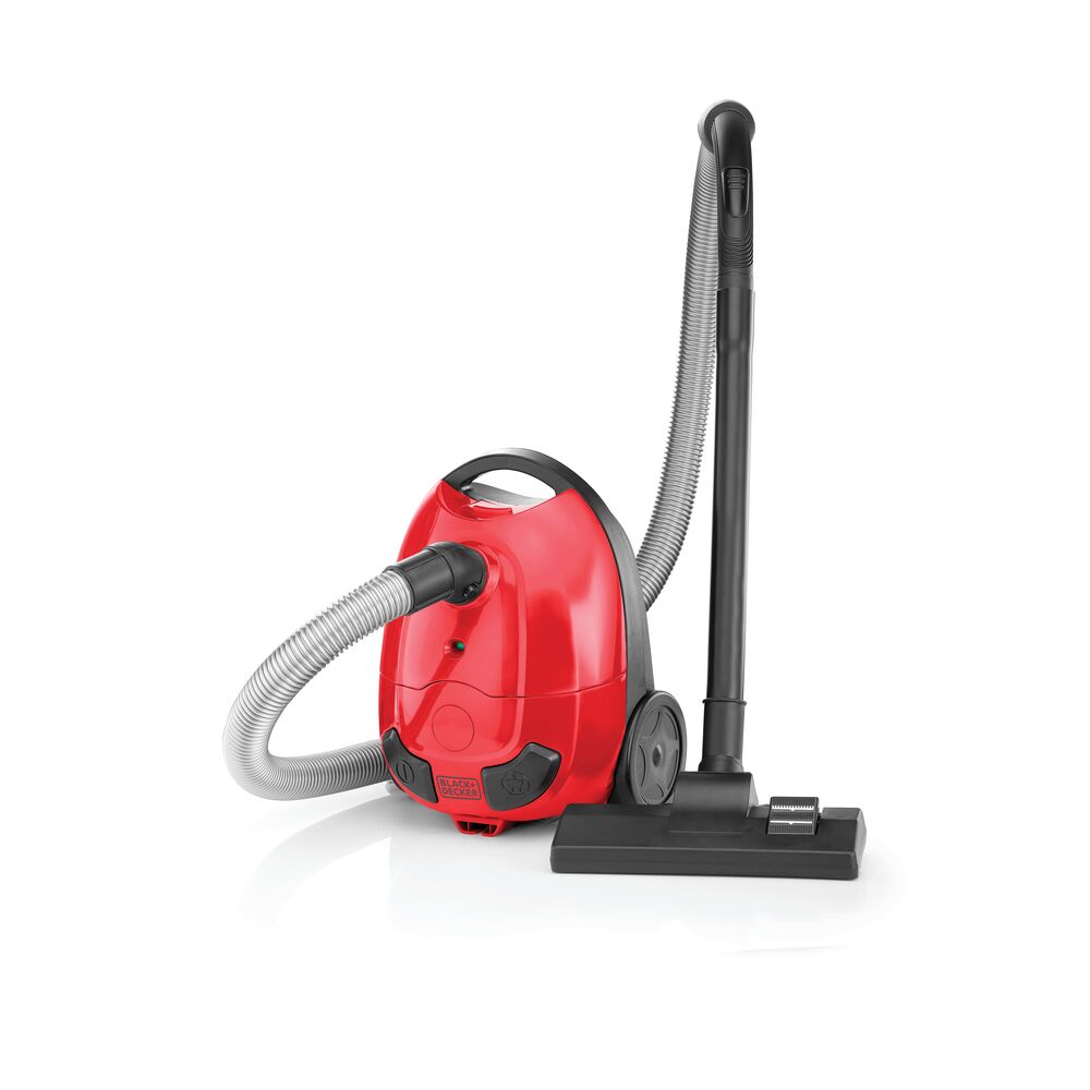 Brown Box Bagged Corded Vacuum Cleaner, 1000 W, 1 L, Red/Black