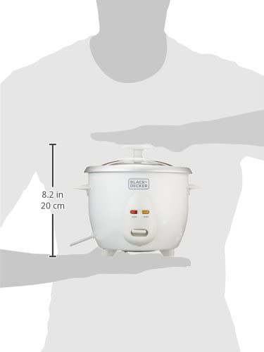 Brown Box 0.6 L/ 2.5 Cup Rice Cooker, white