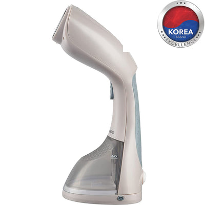 Handheld Portable Garment Steamer with Cloth & Lint Brush, Korean Technology 220 ml 1400 W Champagne