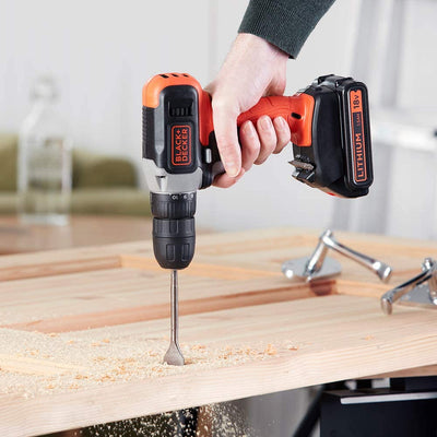 Brown Box 18V Lithium-ion Cordless Drill Driver With Battery And Charger