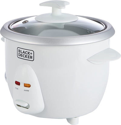 Brown Box 0.6 L/ 2.5 Cup Rice Cooker, white