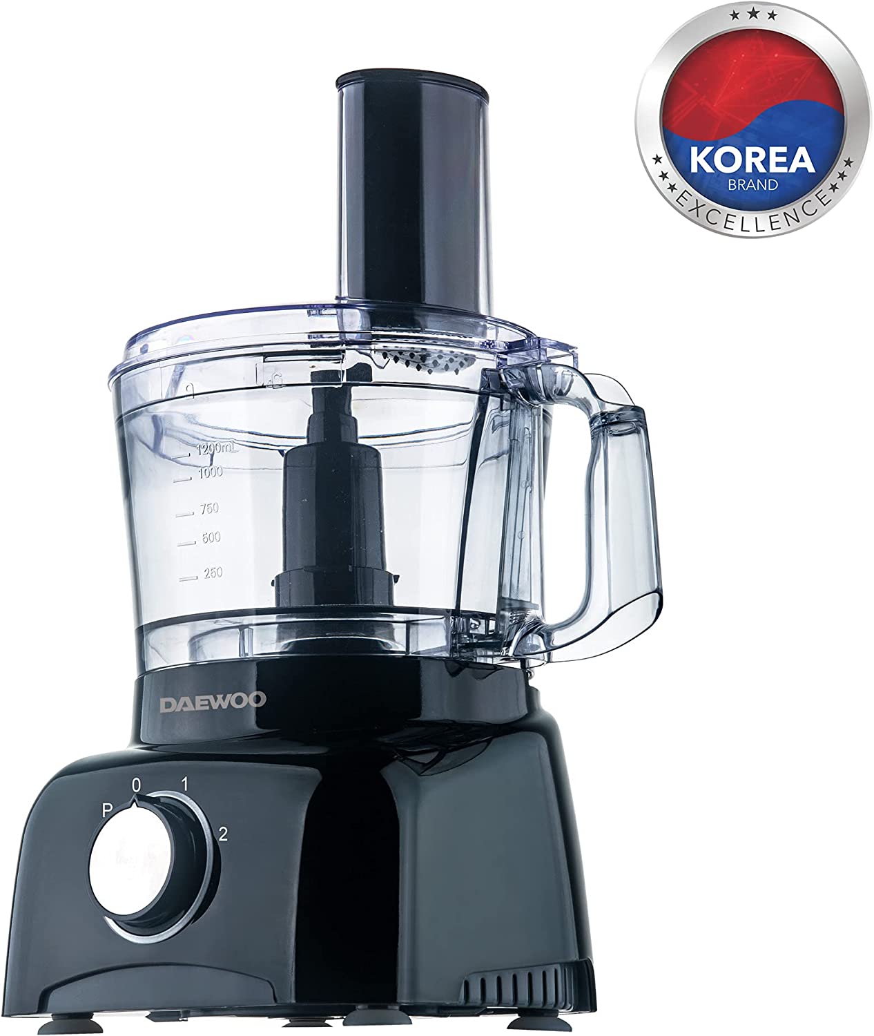 Bundle Set of Daewoo Food Processor 15 Functions 7-in-1 + 1.7 Liter Electric Kettle 2200W Korean Technology