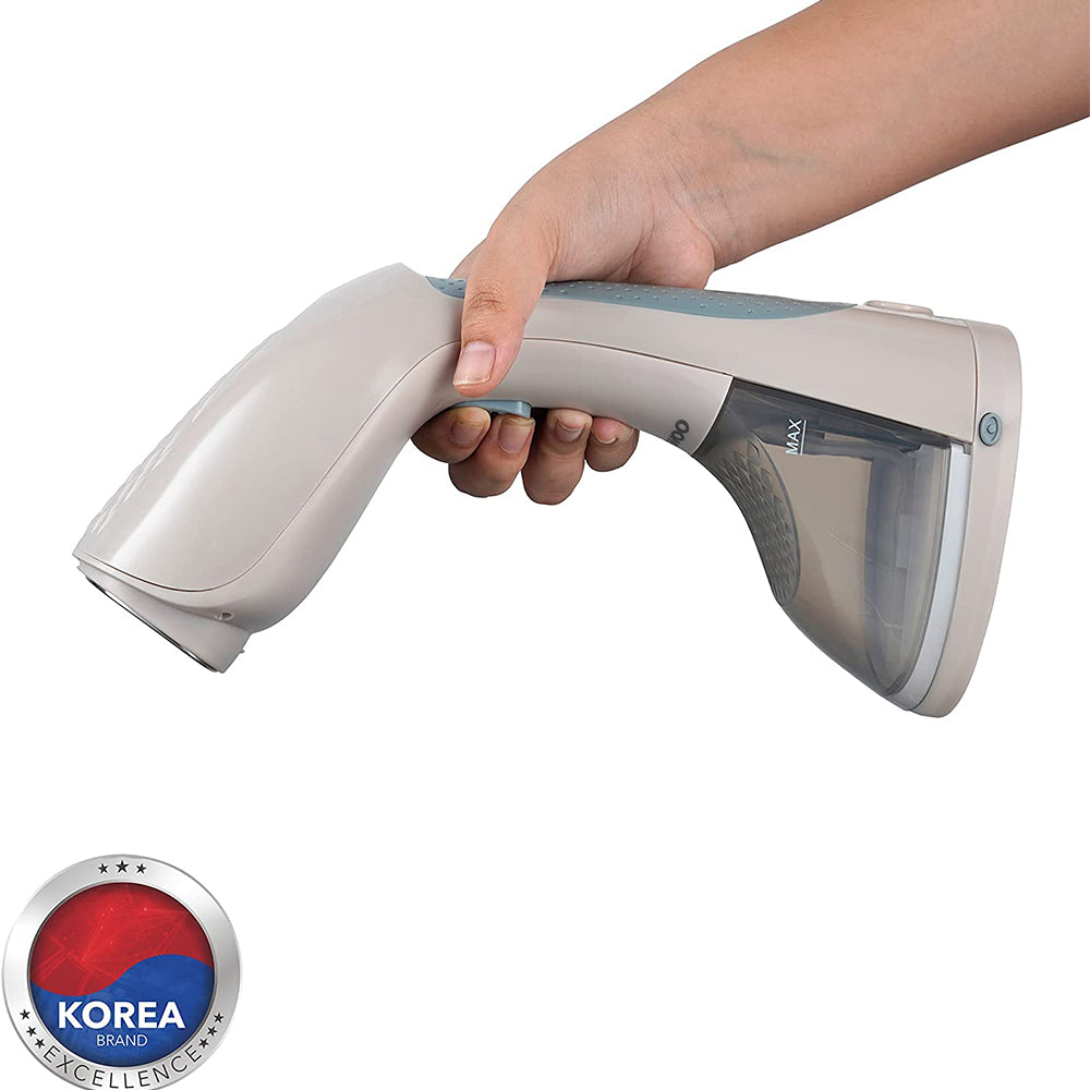 Handheld Portable Garment Steamer with Cloth & Lint Brush, Korean Technology 220 ml 1400 W Champagne