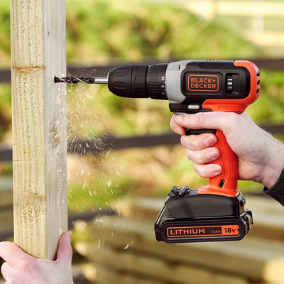 Brown Box 18V Lithium-ion Cordless Drill Driver With Battery And Charger
