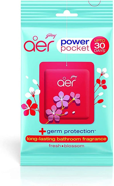 Godrej Aer Power Pocket Bathroom Fragrance Fresh Blossom 10G