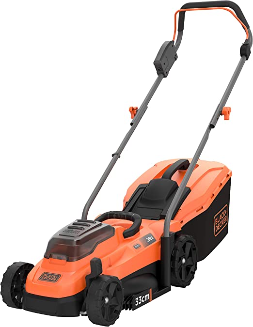 Cordless Compact Lawn Mower, 33Cm, 2 X 18 V Li-Ion Batteries, Power connect System