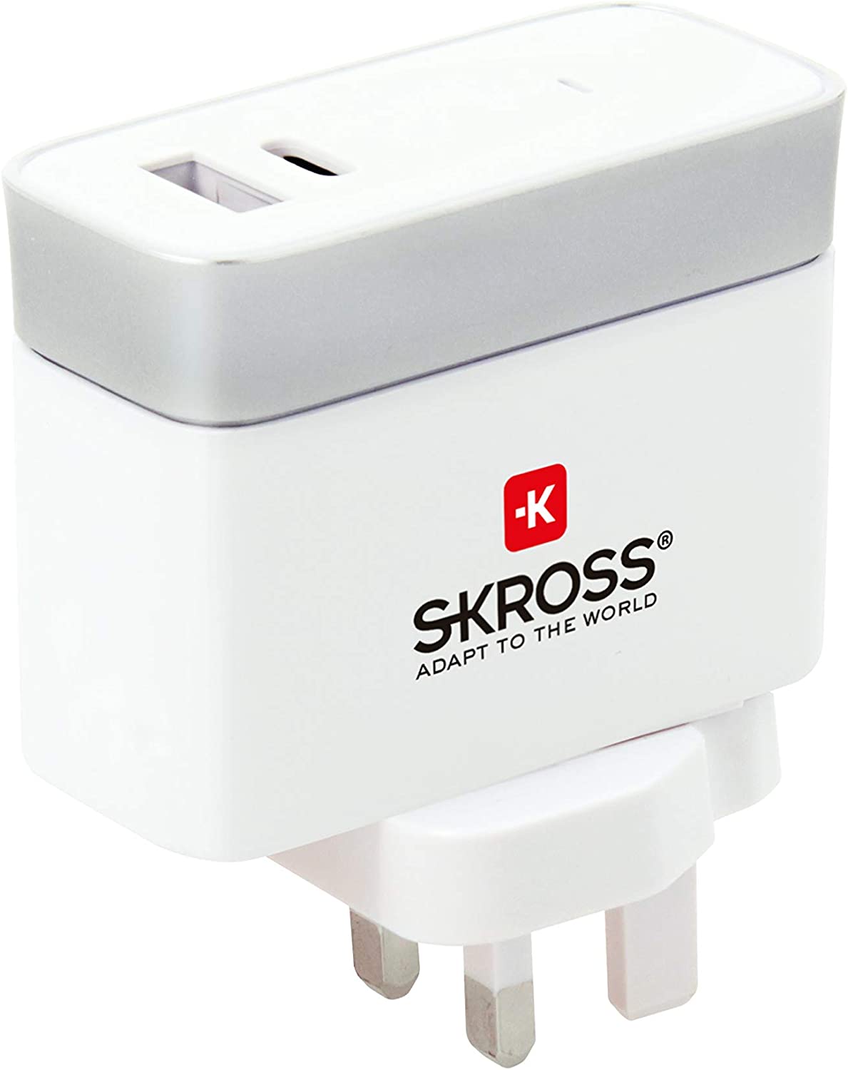 SKROSS UK USB Charger 2Port Typ-C