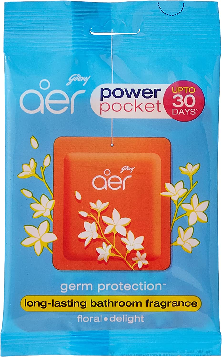 Godrej Aer Power Pocket Bathroom Fragrance - Floral Delight 10G