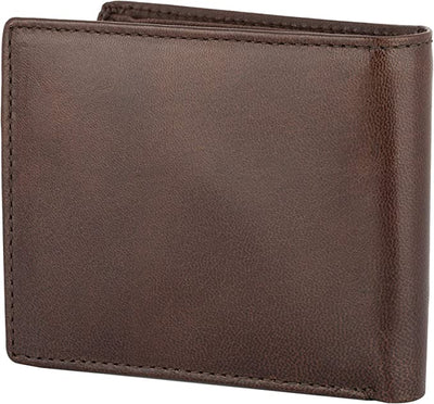 Flying Fossil Genuine Leather Hand-Crafted Wallet For Men, Bifold Leather Wallet