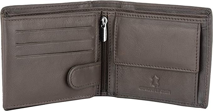 Flying Fossil Genuine Leather Hand-Crafted Wallet For Men, Bifold Leather Wallet