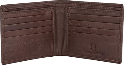 Flying Fossil Genuine Leather Hand-Crafted Wallet For Men, Bifold Leather Wallet, Brown - Ffw00049