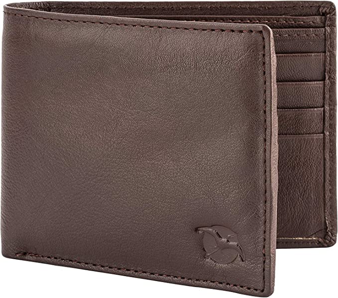 Flying Fossil Genuine Leather Hand-Crafted Wallet For Men, Bifold Leather Wallet, Brown - Ffw00049