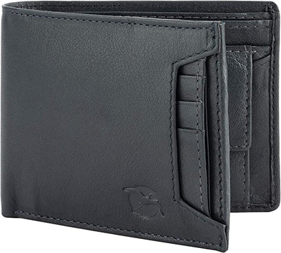 Flying Fossil Genuine Leather Hand-Crafted Wallet For Men, Bifold Leather Wallet