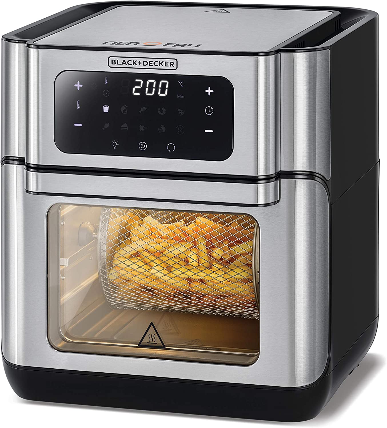 Brown Box Digital Air Fryer Oven, 12L, Silver