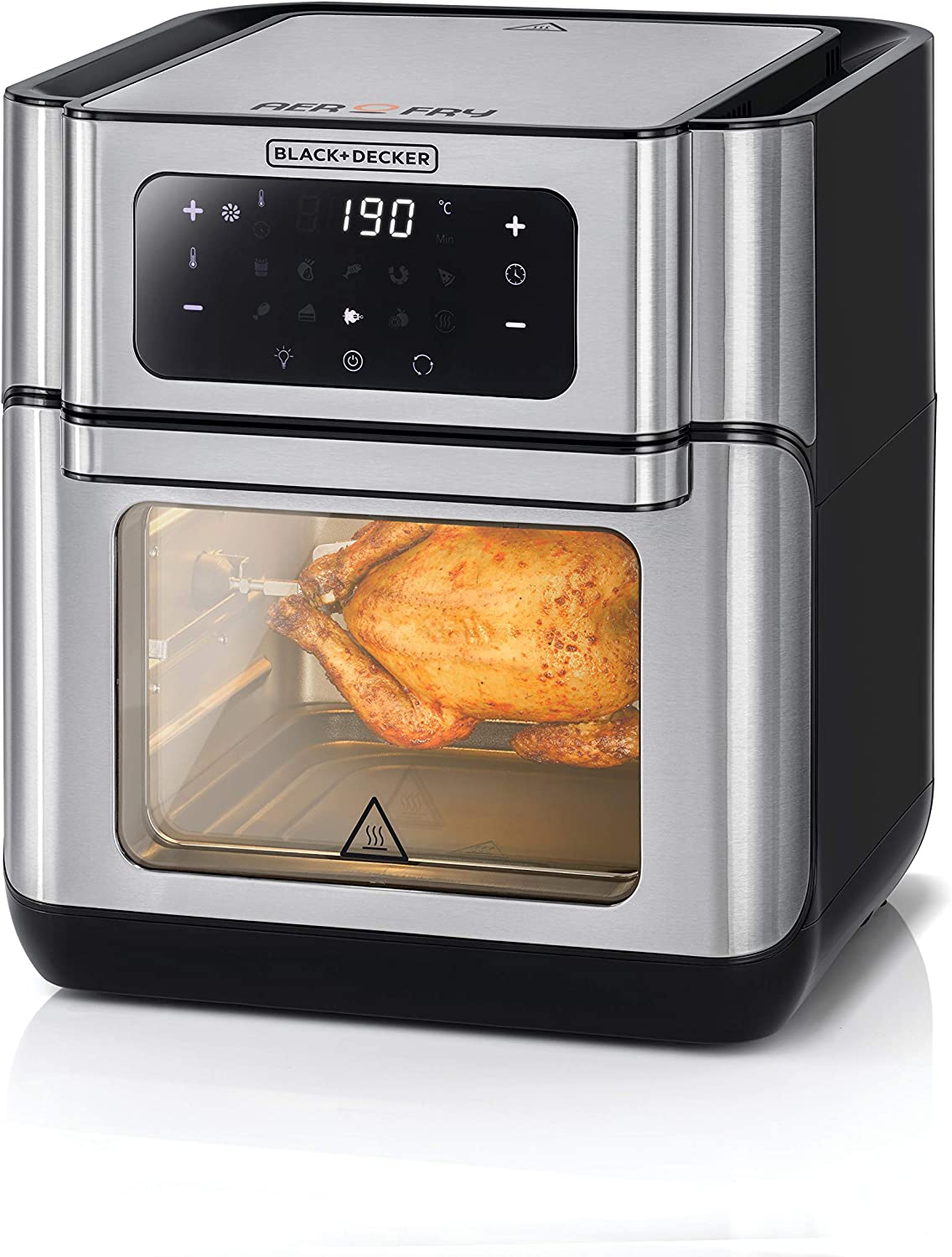 Brown Box Digital Air Fryer Oven, 12L, Silver