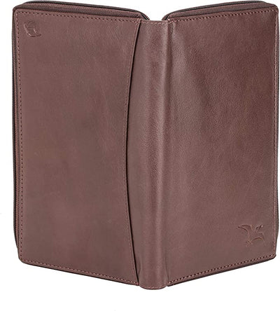 Flying Fossil Genuine Leather Hand-Crafted Passport Holder, Travel Accessories, Unisex,
