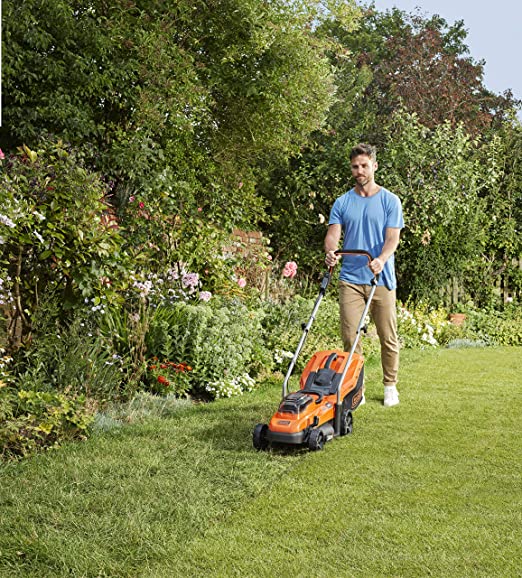 Cordless Compact Lawn Mower, 33Cm, 2 X 18 V Li-Ion Batteries, Power connect System