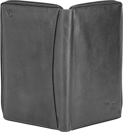 Flying Fossil Genuine Leather Hand-Crafted Passport Holder, Travel Accessories, Unisex,