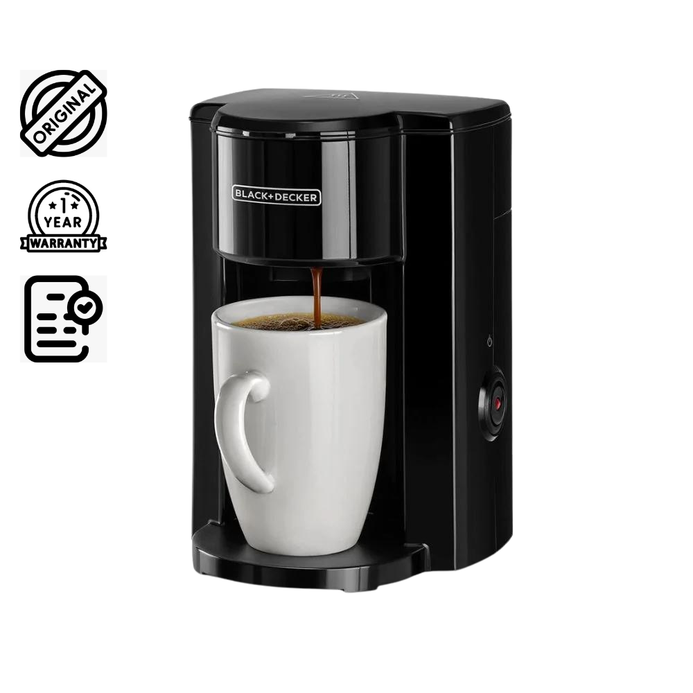 Brown Box 350W 1 Cup Coffee Maker/ Coffee Machine with Coffee Mug for Drip Coffee & Espresso