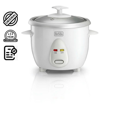 Brown Box 0.6 L/ 2.5 Cup Rice Cooker, white