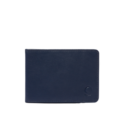 Leather Card Holder Blue