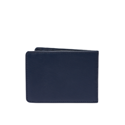Leather Card Holder Blue