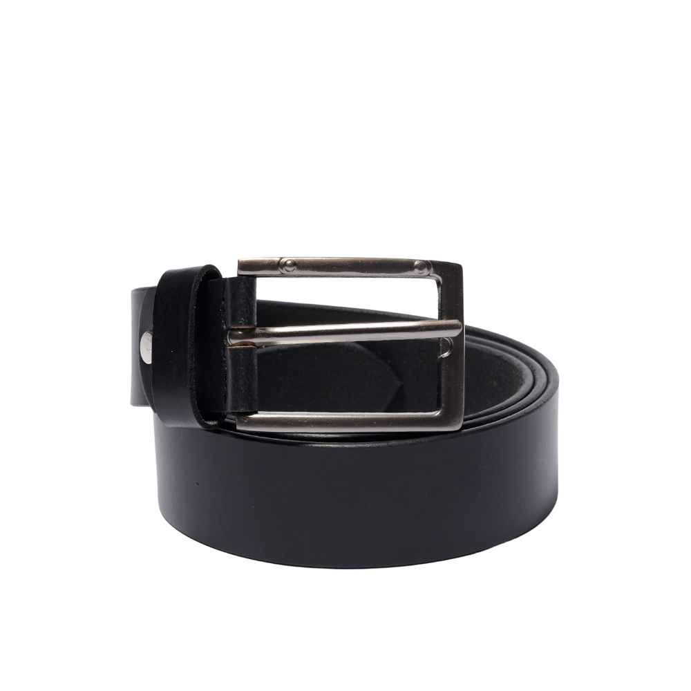 Leather Belt & Wallet - Combo Black