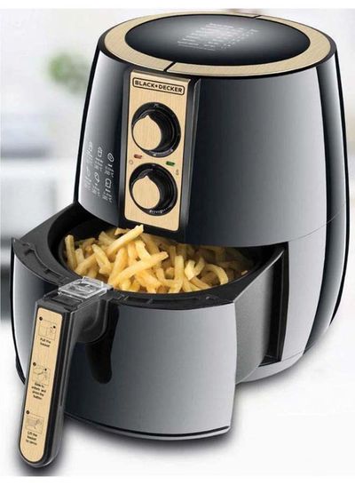 Brown Box Air Fryer Performance Range Aero Fry, Black/Gold, 4 litres