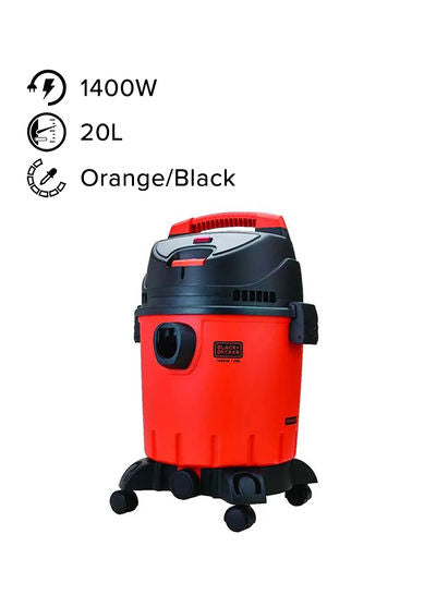 Brown Box 1400W 20 Liter Wet and Dry Tank Drum Vacuum Cleaner