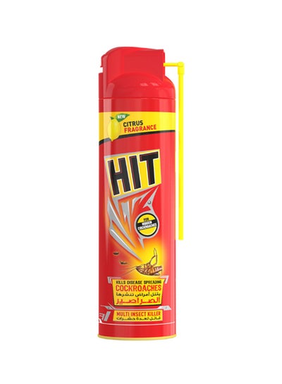 HIT Cockroach and Crawling Insect Killer Spray pack of 4 400 ml, Red