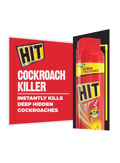 HIT Cockroach and Crawling Insect Killer Spray pack of 4 400 ml, Red