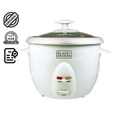 Brown Box Rice Cooker, 10-Cup, 588-700W, Nonstick Bowl, Auto Warm, Quick Meals, Perfect Rice Every Time, Practical and Convenient, Ideal for Families and Dorms, 1.8 L 700 W RC1850-B5 White