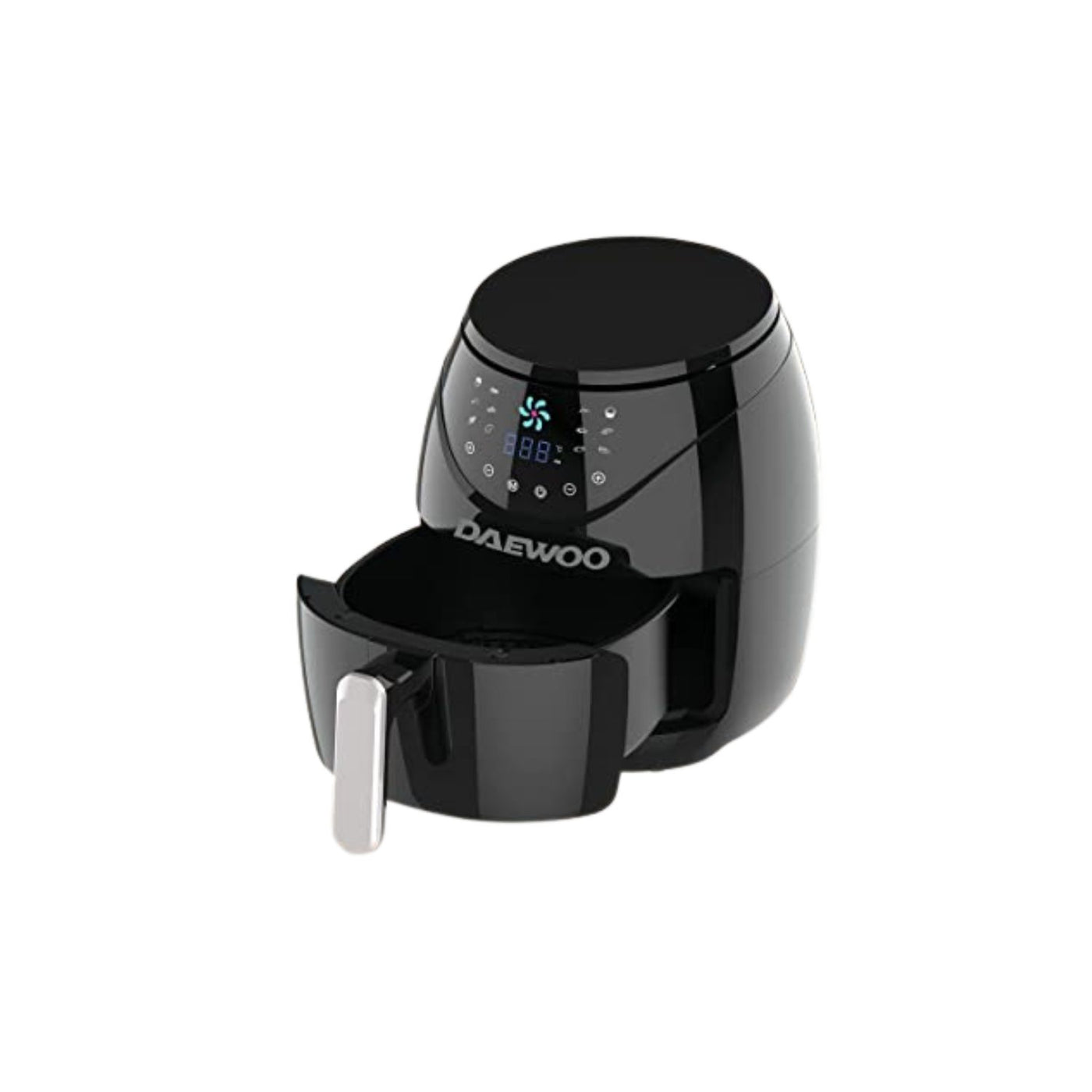 Bundle Set of Daewoo Digital Air Fryer with Rapid Air Circulation Technology 1500W + 10 Cup Coffee Maker for Drip Coffee and Espresso