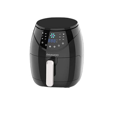 Bundle Set of Daewoo Digital Air Fryer with Rapid Air Circulation Technology 1500W + 10 Cup Coffee Maker for Drip Coffee and Espresso