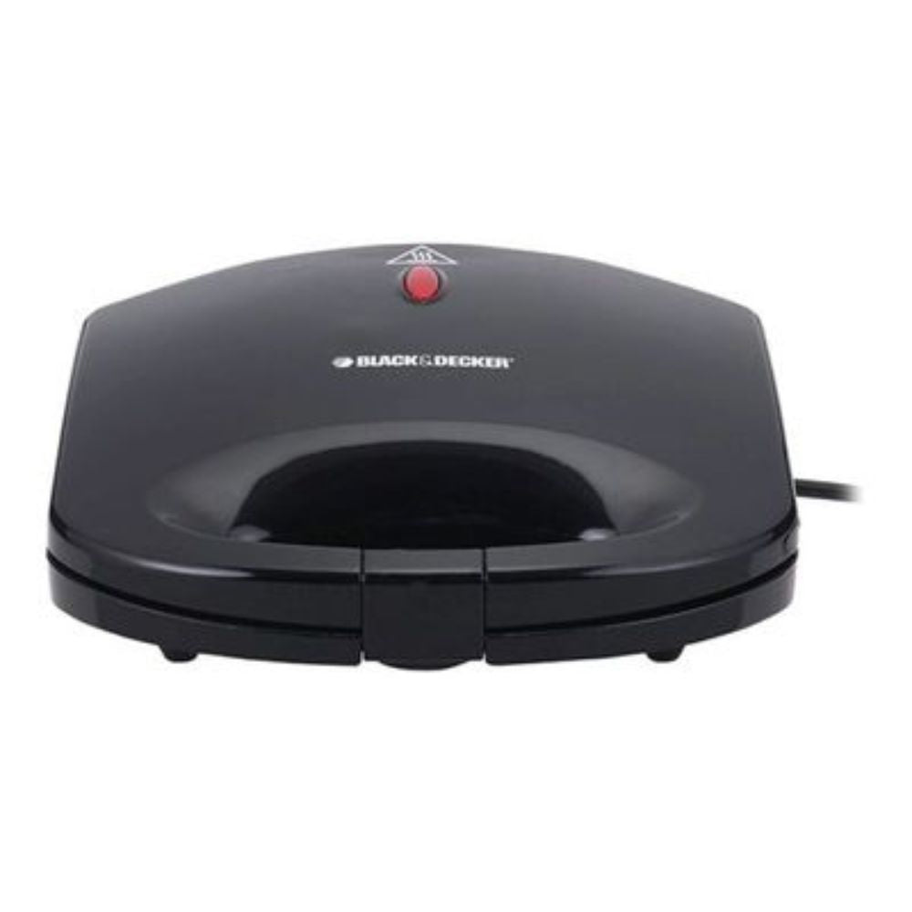 Brown Box 600W 2 Slice Non-Stick Sandwich Maker, Black