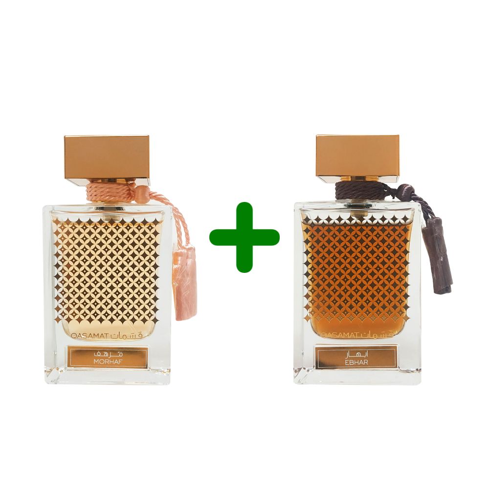 Bundle Set of QASAMAT - MORHAF EDP 65ML + QASAMAT EBHAR EDP 65 ML