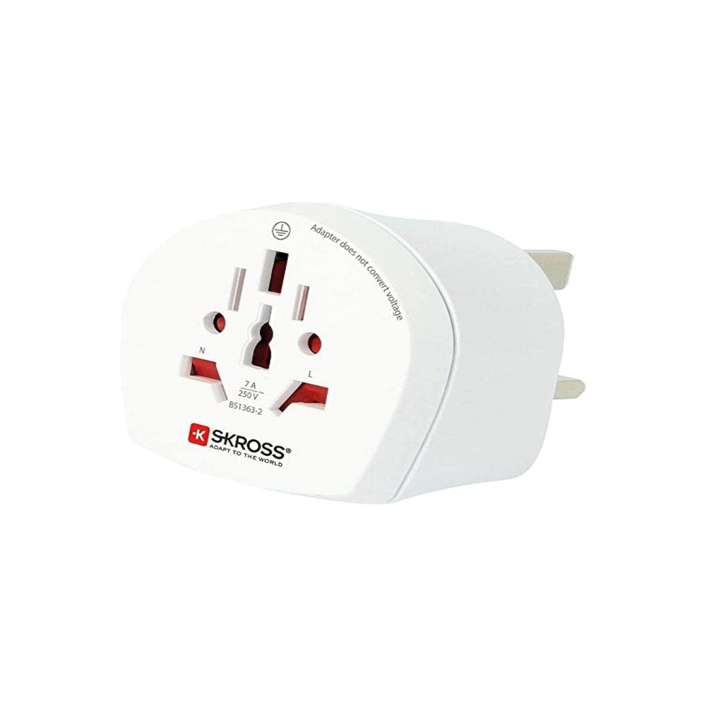 SKROSS Travel Adapter – Travel Essentials International Plug Adapter For World To UK
