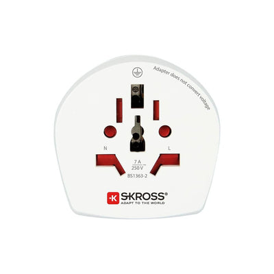 SKROSS Travel Adapter – Travel Essentials International Plug Adapter For World To UK