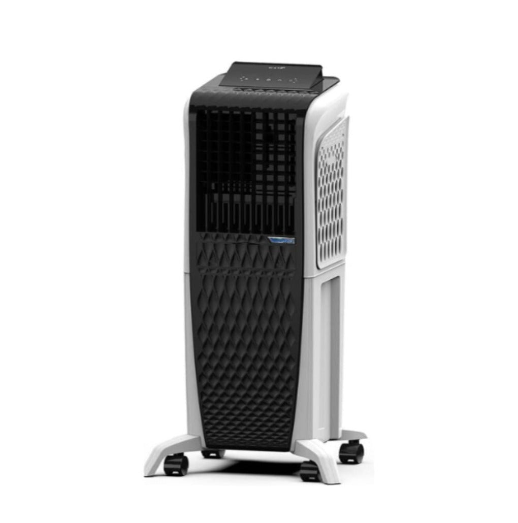 Symphony Diet 3D 40i Portable Tower Air Cooler For Home with 3-Side Honeycomb Pads, Pop-Up Touchscreen, i-Pure Technology and Low Power Consumption, 40L, Grey