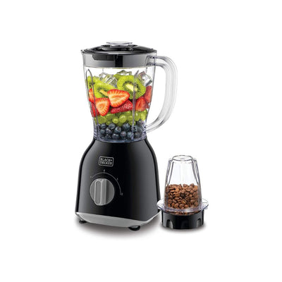 Brown Box Black+Decker 400W 1.0L Blender With 2 X Blender Jars & Grinder Mill, Black - Bx365Pr-B5