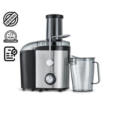 Brown Box  800W 75mm Juice Extractor XL Feeding Chute 1.7L Large Pulp Container, 1.1L Large Juice Collector+Food Pusher, Stainless Steel Body, For Juicing Fruits/Vegetables