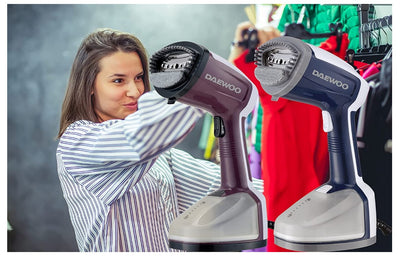 1200W Handheld Portable Garment Steamer With Cloth & Lint Brush Korean Technology DGS8380B Blue