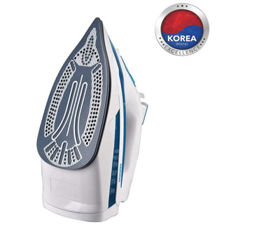 Brown Box 2400W Steam Iron with Ceramic Soleplate, Anti-Drip, Anti-Calc, Auto Shut-Off, Self Clean, Spray & Steam Function